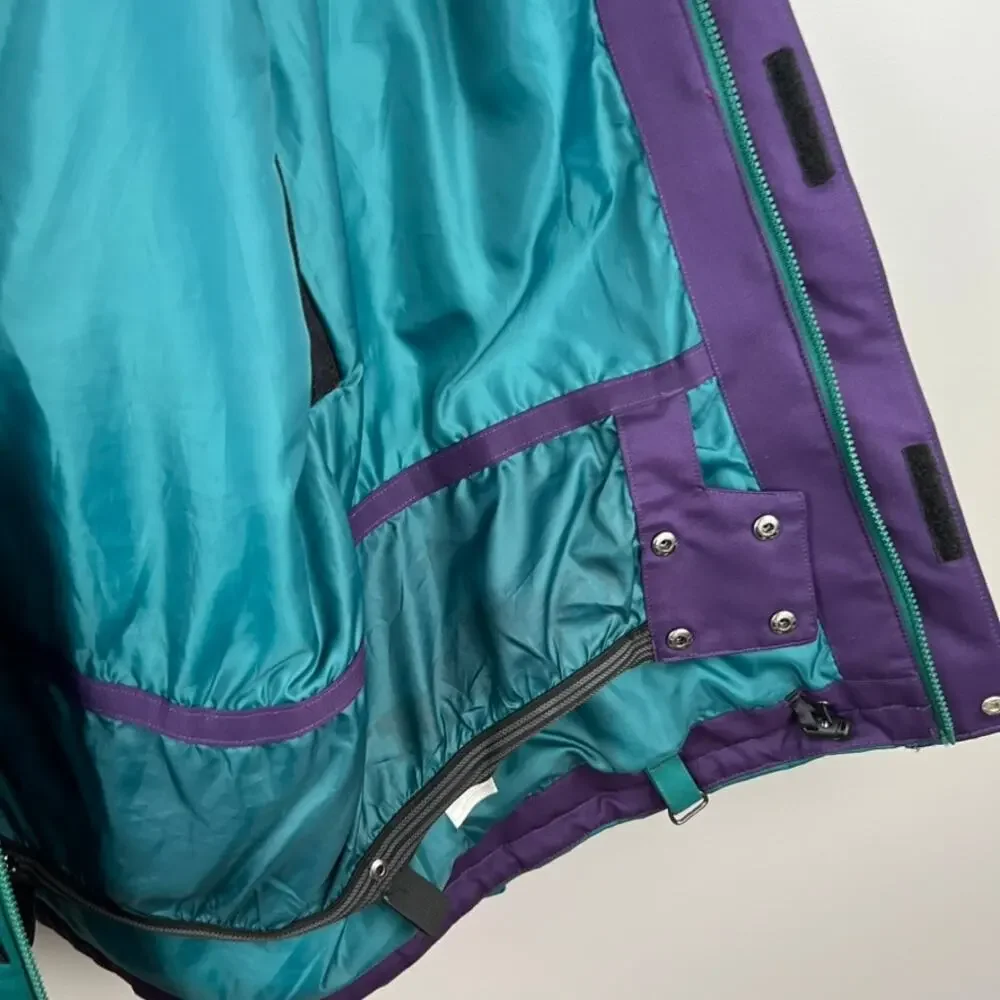 Vintage Mens' 90s Retro Aperture Waterproof Color Block Jacket Size L